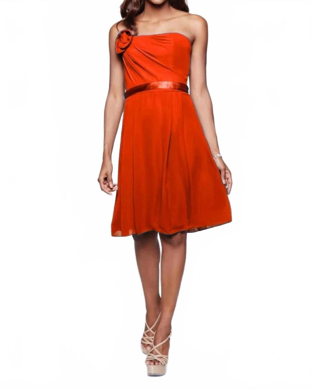 NEW LAST DRESS color essence elegant dress in watermelon